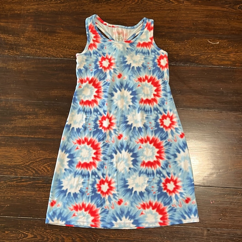 Sweet Butterfly red, white and blue dress